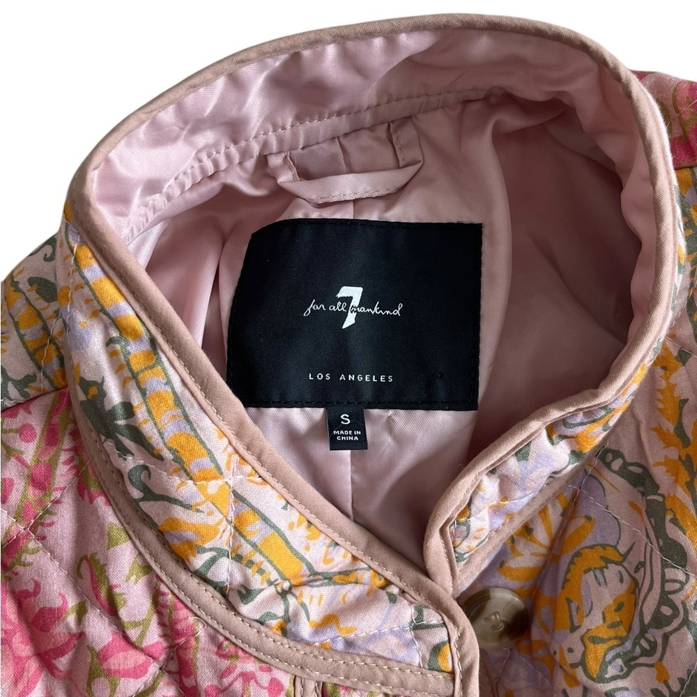 Cropped Cotton Patchwork Jacket Size Small. - image 3